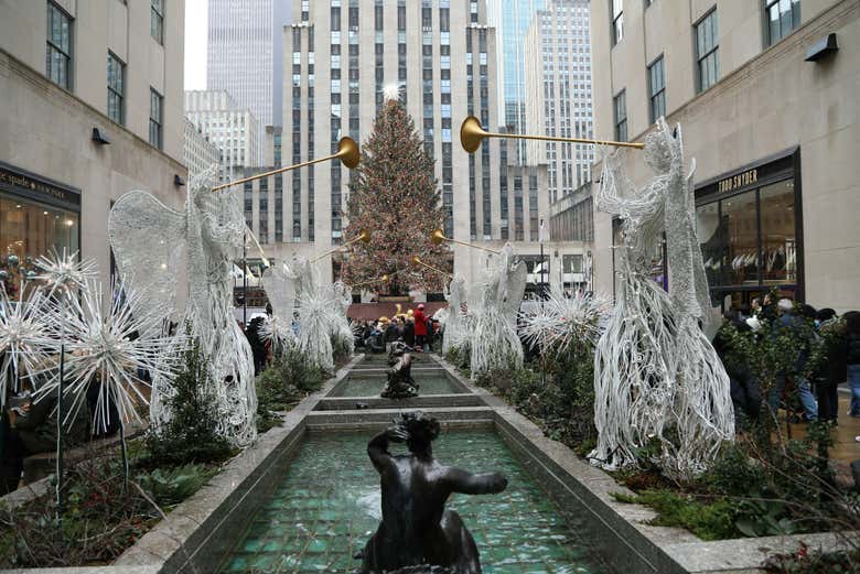 Rockefeller Center decorado para o Natal