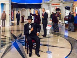 Abraham Lincoln no museu de cera de Nova York