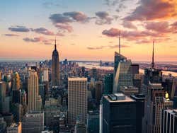 Pôr do sol em Nova York